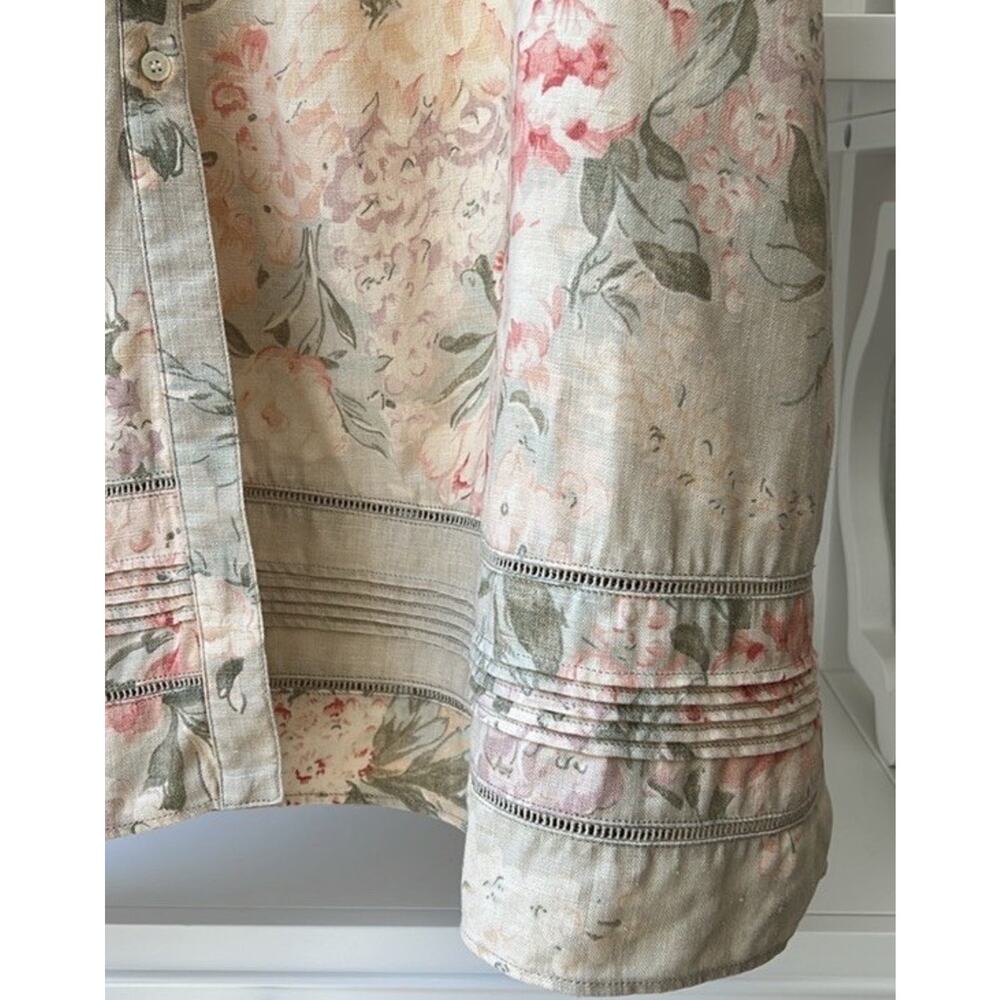 Ralph Lauren Skirt Floral 100% Linen Maxi Boho Cottagecore Cottagerose 6 - Picture 5 of 9